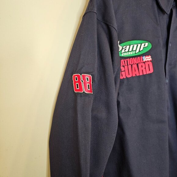 Men's Westex Hendrick Motorsports Button Up Uniform Shirt Navy Blue/Red Size M - Picture 3 of 11